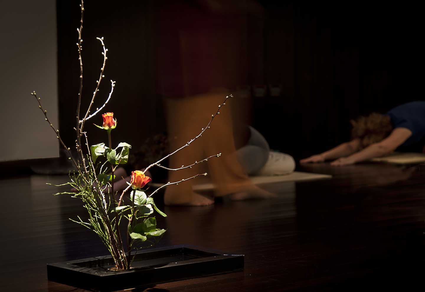 studio yoga Milano ikebana nello studio di yoga integrale di Milano